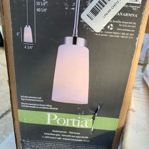 Portia 1 - Light Single Bell Pendant